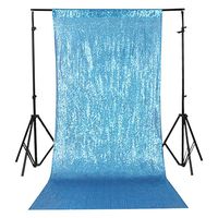 TRLYC 3Ft7Ft Turquoise Sequin Photography Backdrop For Wedding/Party