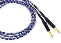 Conquest Sound CQC15-19 OLD GLORY 15-Feet Guitar/Instrument Cable with Red, White, Blue Woven Jacket and Neutrik Gold Plugs