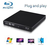 External Blu-ray Drives,Lvaen- External usb 2.0 blu-ray DVD CD drive/BD - ROM,High speed, play blu-ray disc, CD，DVD,perfect support xp/win7/win8/win10/Linux system