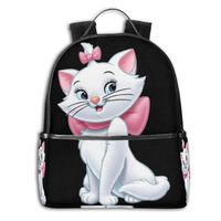 Chemibo Stylish Schoolbags For Girls And Boys, Travel Laptop Backpack, College Student Daypack Durable Multifunction Leisure Bookbag - Aristocats Marie Cat Pink