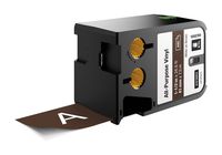DYMO 1868789  All-Purpose Labels for DYMO XTL Label Makers, 1-1/2" - White on Brown