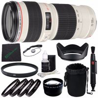 Canon EF 70-200mm f/4L USM Lens + SLR Lens Pouch + Lens Cleaning Pen