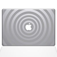 The Decal Guru 2048-MAC-13X-S Music Waves Decal Vinyl Sticker, Silver, 13" MacBook Pro (2016 & Newer)