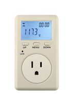 Elecall D02A Multi-function Smart Meter Digital Energy Power Meter Wattage Voltage Analyzer 110-230V (Standard)