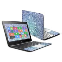 Mightyskins Skin Compatible with Hp Chromebook 11 G5 11.6" - Carved Blue | Protective, Durable, and Unique Vinyl Decal Wrap Cover | Easy to Apply, Remove, and Change Styles | Made in The USA