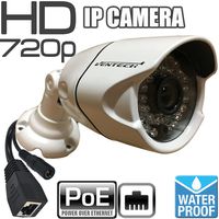 Network IP Camera ventech with Video and Power Over cat5 720P POE (Power Over Ethernet) Outdoor Home Security Surveillance Cam,Night Vision ir led IP