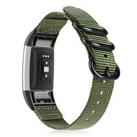 Fintie Band for Fitbit Charge 2, Soft Woven Nylon Sport Replacement Strap Wrist Bands for Fitbit Charge 2 HR Smart Fitness Tracker, Olive
