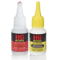 Strongest Super Glue by HG Power Glue | best glue for plastic - rubber - ceramic - wood - metal | ca-glue (cyanoacrylate adhesive super-glue) also a perfect model-glue | sticks like crazy | waterproof