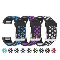 Mosstek Compatible with Fitbit Charge 2 Bands 3 Pack Breathable Silicone Replacement Sport Bands with Air Holes Compatible with Fitbit Charge 2 Smartwatch Fitness Men Women Small Large