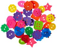 Roylco Inc. R2132 Bright Buttons, 1 Pound, Assorted