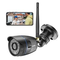 Outdoor Security Camera, Wansview 1080P Wireless WiFi Home Surveillance Waterproof Camera with Night Vision, Motion Detection, Remote Access, Compatible with Alexa-W4-Black