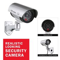 ANNKE Surveillance Dummy Fake Security Camera with Flashing Red LED for Indoor and Outdoor Use