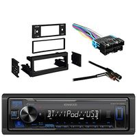 Kenwood Bluetooth Digital Media Receiver w/Metra Dash Kit for GM Truck and Van 95-05, Metra Radio Wiring Harness and Metra Antenna Adapter