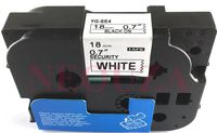 NEOUZA Compatible for Brother TZ TZe SE4 Black on White Asset Security Label Tape (18mm)