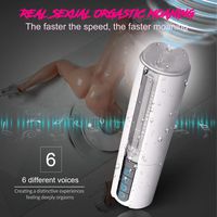 Exquisite Workmanship Heating Electric Blow-Job Men Deep Throat Sucking Oral Cup Vibrating Masturbator Cup Automatic Aircraft Cu Underwear for Men T-Shirt Male Masturabation Lifelike,Privacy Toys