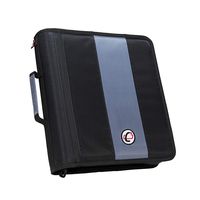 Case-it 2-Inch Ring Zipper Binder, Black, D-251-BLK