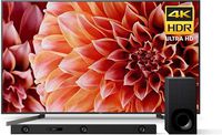 Sony XBR85X900F 85-Inch 4K Ultra HD Smart LED TV and 3.1ch Sound bar with Dolby Atmos and Wireless Subwoofer (HT-Z9F)
