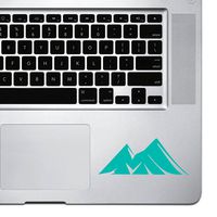 StickAny Palm Series Mountains 9 Sticker for MacBook Pro, Chromebook, and Laptops (Turquoise)
