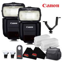 Canon Speedlite 430EX III [Import Model] International Version (2-Pack) Accessory Kit