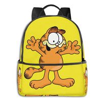 ShannonStone Youth Gar_field Say Hello Black-edged Multifunctional Full Print Bag For School