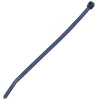 Panduit PLT1M-C186 Pan-Ty Cable Tie, Metal-Detectable Polypropylene, Miniature Cross Section, Curved Tip, 15lbs Min Tensile Strength, 0.87" Max Bundle Diameter, 0.044" Thickness, 0.098" Width, 3.9" Length, Dark Blue (Pack of 100)