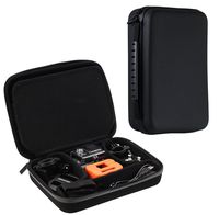 Navitech Charcoal Grey Heavy Duty Rugged Slim Line Action Cam Case/Cover Compatible with The OneButton 360 Grad 4k WiFi Panorama Camera PanoView 360°