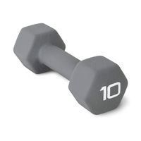 CAP Barbell Neoprene Coated Dumbbell Weights, Single, 10 lb
