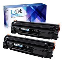 LxTek Compatible 125 Toner Cartridge Replacement for Canon 125 CRG-125 3484B001 (2 Black) Toner Cartridge for Canon ImageClass LBP6000 Canon ImageClass MF3010 Canon ImageClass LBP6030w Laser Printer