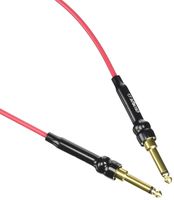 George L's 155 Guage Cable with Straight Plugs (Red, 20 Foot)