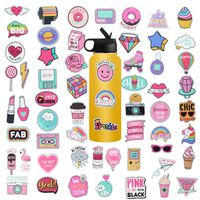 Cute Computer Laptop Sticker, Vinyl Waterproof Girl Stickers for Water Bottle Car Skateboard Luggage Guitar Bike Phone Cases Decal 60Pcs Pack