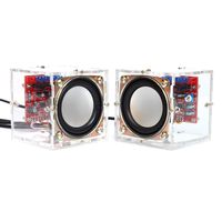 Gikfun Upgraded USB Mini Amplifier Electronic Transparent Stereo Speaker Box Sound Amplifier DIY Kit for Arduino EK1918