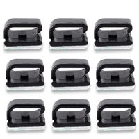 Cable Clips Organizer - Cord Management Clamps, Desktop Cord Holder Hider, Conshine Self Adhesive Charging Cable Management System for Car, Office and Home (50-Pack)