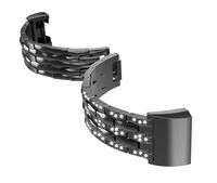 Kendd Band Compatible Fitbit Charge 2 - Synthetic Jewelry Bracelet Adjustable Watch Band Compatible Fitbit Charge 2 Fitness Tracker.Silver,Gold,Rose Gold,Black