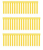 Pasow 50pcs Reusable Fastening Adjustable Cable Ties Wire Management (7 Inch, Yellow)