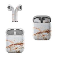 Skin Decals for Apple AirPods - Hazel Marble - Sticker Wrap Fits 1st and 2nd Generation