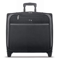 Solo New York Dakota Rolling Overnight Laptop Bag.  Business Travel Rolling Overnighter Case for Women and Men. Fits up to 16 inch laptop - Black