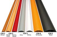 Electriduct Cable Shield Cord Cover - CSX-4 PVC Floor Wire Protector - 59 Inch - Black - Pack of 2