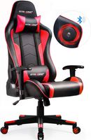 GTRACING Gaming Chair with Bluetooth Speakers Music Video Game Chair Audio【Patented Design】 Heavy Duty Ergonomic Office Computer Desk Chair GT890M Red