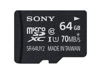 Sony 64GB Micro SDXC Class 10 UHS-1 Memory Card (SR64UY2A/TQ)