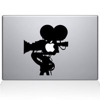 The Decal Guru Film Camera MacBook Decal Vinyl Sticker - 13" MacBook Air - Black (0063-MAC-13A-BLA)