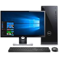 Dell Inspiron 3670 Desktop, Dell SE2416H 24" Full HD Monitor, i5-8400, 2TB HDD, 8GB RAM, Keyboard, Mouse, and Speakers - i3670-5880BLK-PUS