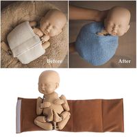 Newborn Baby Photography Props Posing Wraps Assistant Professional Posture Wrap for Studio Photo Props Accessories (Brown)