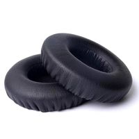 Justfitgear Replacement Protein Leather Ear Pads for Monster DNA Headphone Headset Earphone (Black)