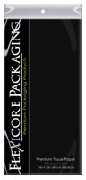 Flexicore Packaging Black Gift Wrap Tissue Paper Size: 15 Inch X 20 Inch | Count: 100 Sheets | Color: Black
