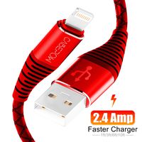 3Pack 6ft Charger Cable CABEPOW for Long 6 Foot iPhone Charger Cord/Data Sync Fast iPhone USB Charging Cable Cord Compatible for iPhone X Case/8/8 Plus/7/7 Plus/6/6s Plus/5s/5,iPad Mini Case(Red)