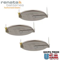 3X Renata CR2016FH1-MFR 3V Lithium Coin Battery 2-PIN HORZ for PC CMOS CHECKSUM Failure Battery State Low, System Options NOT Set, TIME Date NOT Set Display Type Mismatch, Memory Size Mismatch