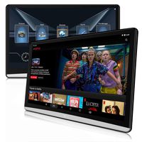 DDAUTO 12.5 inch Dual Android 9.0 Headrest Video Players with WiFi, Sync Screen Tablets Phone Mirror Car Back Seat TV Monitors, IPS Touch Screen 4K, Play Netflix Movies YouTube PS4 -DD125N9