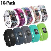 Sibode Replacement Bands Compatible with Garmin Vivofit 3/ Vivofit JR/JR. 2 Bracelet for Kids Women Man, 10 Pack