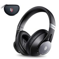 Wireless Headphones, Bomaker Wired & Wireless Bluetooth 5.0 Over Ear Headphone, Built-in Microphone, Hi-Fi Stereo Sound, CVC 8.0, with Waterproof Case, for PC/Mobile/TV, Black