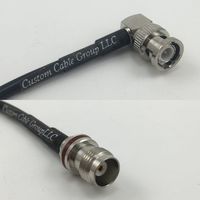 6 inch RG174 BNC MALE ANGLE to TNC Female Small Bulk Pigtail Jumper RF coaxial cable 50ohm High Quality Quick USA Shipping